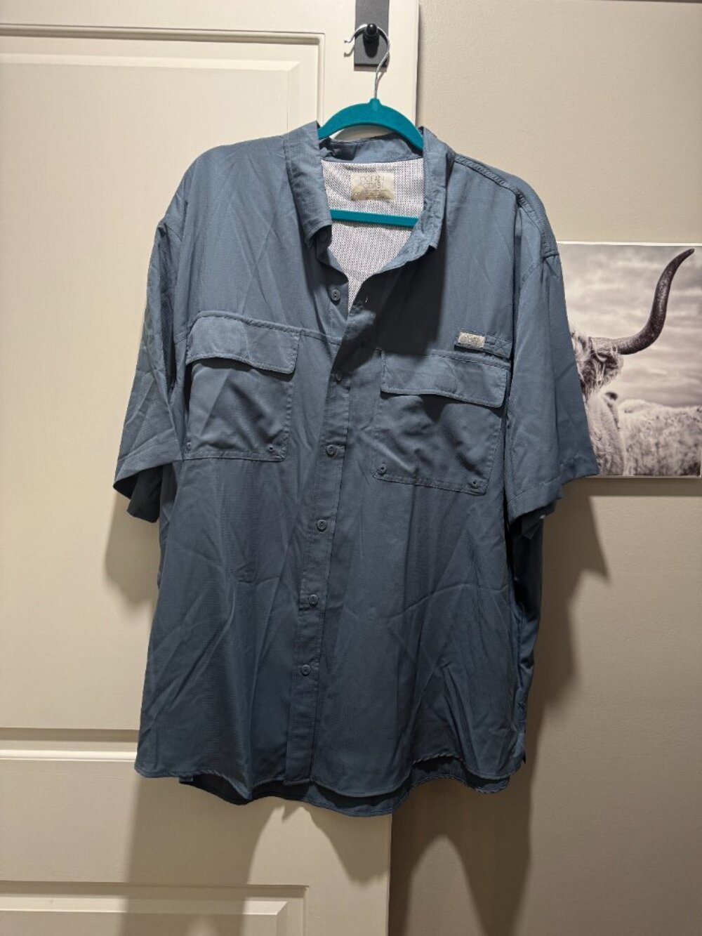 Ocean and coast short sleeve button down. XXL